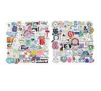 Xanthelle Sticker, 100 Pieces Science Sticker, Kindle Sticker, Bookish Sticker, Photo Album Sticker, Scrapbook Sticker, Cute Vinyl Sticker for Laptop & School