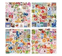 Xanthelle Sticker Aesthetic, 200 Pieces for Scrapbooking & Stickers for Journal, Bullet Journal & Sticker Book, Kawaii & Cute, Vintage Food