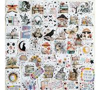 Xanthelle Sticker Aesthetic, 50 Pieces Fantasy Gothic Stickers & Scrapbook Stickers, Aesthetic Stickers for Photo Album, Cool Stickers & Vintage Stickers
