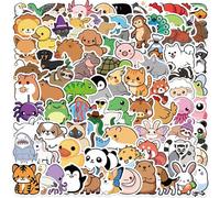 Xanthelle Sticker Tiere, 200 Pieces Animal Stickers Kids Sticker Set with 100 Designs, Stickers for Kids & Rub-On Stickers Dishwasher Safe Vinyl