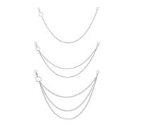 Xanthelle Trouser Chains, 3 Pieces Pocket Jeans Chains & Wallet Chains, Durable Metal Chain with Carabiner Clips, Punk and Hip-Hop Accessories for Men and Women
