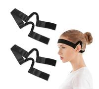 Xanthelle Wig Band, 2 Pieces of Soft Velvet Wig Grip Band with Ear Openings, Comfortable Wig Accessory for Women and Wig Cap