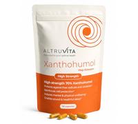 Xanthohumol 70% Hop Extract 30 Capsules - High Strength Antioxidant Supplement - Gut & Microbiome Support - Relaxation & Sleep Support - Vegan Friendly - UK Made