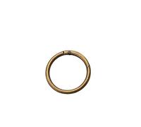 XaoHuaS 2Pcs Metal O Ring Spring Clasps - Openable Round Carabiner Keychain Bag Clips Hook Buckles for DIY Accessories(Bronze,18x10x3.5mm)