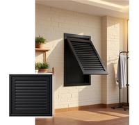 XaoHuaS Hinge Type Louvered Vent Access Panel - Aluminum Alloy HVAC Access Door for Easy Utility Access and Gas Filtration(410x460mm)