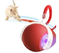 Xaoqin Smart Moving Cat Ball Toy - 360° Interactive Cat Toy for Indoor Cats, Upgraded Automatic Kitten & Adult Cat Toys - Gift for Cats (1 Red)