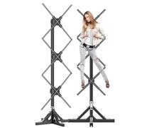 XAoSCd Holographic Advertising Display Projector 3D,1x3 Holographic Fan Video Wall Human Size 624 LED Beads,for Trade Shows,Corporate Exhibition Halls,