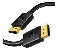 XAOSUN 8K DisplayPort Cable-1M,32.4Gbps DP to DP1.4 Display Cable,4K@120Hz/144Hz,2K@240Hz Support for HDCP 2.2,Dynamic HDR,FreeSync,G-Sync,Compatible with Gaming Monitor PC HDTV Projector