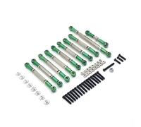 XAQRYQO For D90 D91 D96 For MN98 For MN99S FJ45 1/12 rc Car Upgrade Accessories Metal Pull Rod Steering Link Set Parts RC Links Linkages(Green)