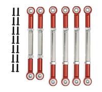 XAQRYQO For Ruckus For Torment For Axe For Brutus For Circuit For AMP ECX 2WD 1/10 rc Car Upgrade Parts 6Pcs Pull Rod Link Set RC Links Linkages(Red)