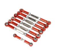 XAQRYQO For Traxxas For Slash 4X4 2WD 1/10 RC Short Course Car Upgrade Parts Adjustable Metal Pull Rod Link Linkage RC Links Linkages(Red)