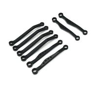 XAQRYQO For WPL C64 1/16 rc Car Upgrade Parts Accessories Metal For Chassis Link Rod Pull Set RC Links Linkages(Black)