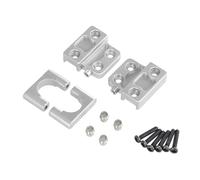 XAQRYQO RC Car Accessories For MN 1/12 For MN82 LC79 For MN78 rc Car Remote Control Metal Upgrade Rear Axle Spring Plate Fixing Seat Parts Accessories(Silver)