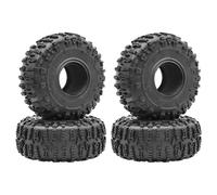 XAQRYQO RC Car Assortment For Wraith RR10 RBX10 For Capra For SCX10 For Wrangler 2. For WHEE 1/10 RC Crawler Car .2Inch Rubber Tyre Wheel Tires(4 pcs)