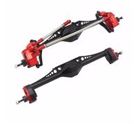 XAQRYQO RC Car Axle Set For Axial For Capra 1.9 For UTB AXI03004 For Buggy F9 For Wraith 90018 RR10 1/10 rc Car Front Rear Portal Axle Upgrade Parts(Red,Front and Rear)