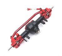XAQRYQO RC Car Axle Set For MN For MN128 MN86 G500 1/12 rc Car Parts Metal Upgraded Front And Rear Axles Differential Assembly(Black red,Front)