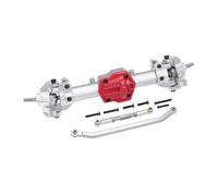 XAQRYQO RC Car Axle Set For MN128 G500 MN86K MN86KS MN86S 1/12 Rc Crawler Car Upgrade Complete Front Rear Differential Straight Axle With Diff Gear(Silver,Front)