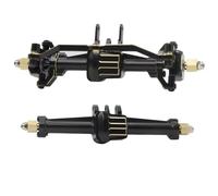 XAQRYQO RC Car Axle Set For TRX4M 2Pcs Aluminum Alloy Front And Rear Axle With Gear 1/18 RC Crawler Car Upgrade Parts Accessories(Black)