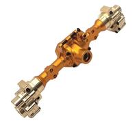 XAQRYQO RC Car Axle Set For Wltoys 104006 104010 104020 104026 1/10 rc Car Upgrade Parts Accessories Front Rear Portal Axle Gear Housing(Yellow,Rear)