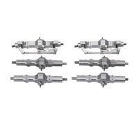 XAQRYQO RC Car Axle Set For WPL B16 B36 6WD 1/16 RC Truck Car Upgrade Parts Accessories 2X Aluminum Alloy Front Rear Bridge Axle Set