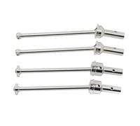 XAQRYQO RC Car Drive Shafts For Arrma For Typhon For Infraction For Limitless 1/8 1/7 rc cars Upgrade Parts 4Pcs Metal Front Rear Drive Shaft CVD(Silver)