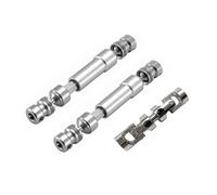 XAQRYQO RC Car Drive Shafts For MN G500 MN128 MN86 MN86S MN86K MN86KS 3 Pcs Metal Drive Shaft CVD Drive Shaft Suitable 1/12 rc cars Upgrade Parts(Silver)