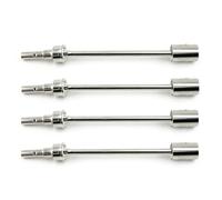 XAQRYQO RC Car Drive Shafts For TRAXXAS For E-Revo 2.0 For VXL 86086-4 1/10 rc cars Upgrade Parts 2pc/4pc Steel Driveshaft CVD Drive Shaft And Drive Cup(Silver,4pcs)