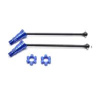 XAQRYQO RC Car Drive Shafts For Traxxas For X-Maxx 6S 8S 1/5 rc cars For Monster Truck Upgrade Parts 2Pcs Metal Front Rear Drive Shaft CVD(Blue)