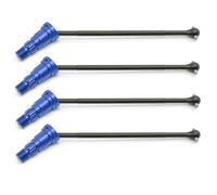 XAQRYQO RC Car Drive Shafts For Traxxas For X-Maxx 6S 8S 4Pcs Metal Front And Rear Drive Shaft CVD 1/5 For Monster Truck rc cars Upgrades Parts(Blue)
