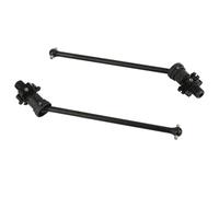 XAQRYQO RC Car Drive Shafts For X-Maxx For 77086-4 1/5 RC Truck Upgrade Parts 2pcs Heavy Duty Metal CVD Drive Shaft Front Rear Stub Axle Set(Black)
