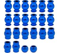 XAQRYQO RC Car Parts For Arrma For Senton For Granite For Typhon 4X4 3S&550 For Big For Rock For Vorteks 4X4 3S 1/10 Tie Rods Pivot Ball Shock Pivot Steering Ball(Blue)