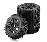 XAQRYQO RC Car Parts For ARRMA For Typhon For Talion For Traxxas For Redcat For Team For Losi 1/8 RC Off-Road For Buggy Wheels Tire 17mm Hex
