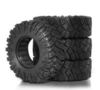 XAQRYQO RC Car Parts For Axial For SCX10 For Pro For Traxxas For TRX4 1/10 RC Crawler Car Upgrades 4pcs 98mm 1.9" Soft Rubber Tire Wheel Tyre