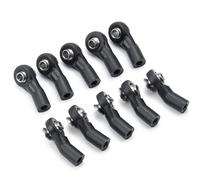 XAQRYQO RC Car Parts For Axial For SCX10 For Wraith 10Pcs Replacement Plastic Steering Link Rod Ball Head M3 Joint End 1/10 RC Model Car Upgrade Parts