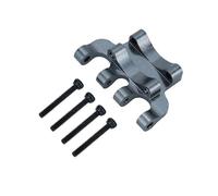 XAQRYQO RC Car Parts For Axial For SCX24 AXI00001 90081 C10 1/24 Metal Rear Axle Truss Upper Link Mount Base RC Crawler Car Upgrade Parts Modification Accessories(Gray)
