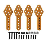 XAQRYQO RC Car Parts For Axial SCX10 90046 90047 D90 D110 1/10 RC Crawler Upgrade Part Metal Shock Absorber Mount Adjust Height Angle Stand(Yellow,4pcs)