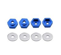 XAQRYQO RC Car Parts For HSP 1/10 1/8 rc cars For Buggy For Monster Truck Accessories 12mm To 17mm Wheel Adapter Drive Hub Combiner Hexagonal Hex Hole 6mm Parts(Blue)