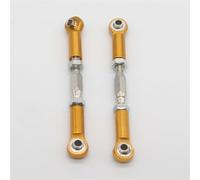 XAQRYQO RC Car Parts For HSP 106017 166017 08242 06016 1/10 For 94111 94188 Aluminum Front Rear Linkages Alloy For Sonic Servos Link Upgrade rc cars Parts Accessories(Yellow)
