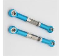 XAQRYQO RC Car Parts For HSP 106017 166017 08242 06016 1/10 For 94111 94188 Aluminum Front Rear Linkages Alloy For Sonic Servos Link Upgrade rc cars Parts Accessories(Blue)