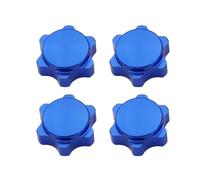 XAQRYQO RC Car Parts For HSP For Axial For HPI For Himoto 17mm Aluminum Wheel Hub Hex Nut Anti-Dust Cover 1/8 Replacement RC For Hobby Car For Buggy Truck Parts(Blue)