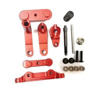 XAQRYQO RC Car Parts For LOSI For Baja For Rey For Hammer For 4WD 1/10 RC Crawler Upgrade Parts Aluminum Alloy Steering Servo Saver(Red)