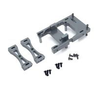 XAQRYQO RC Car Parts For MN 1/12 D90 D91 D96 For MN98 For MN99S rc Car Upgrades Parts Accessories Metal Servo Mount Bracket Beam Crossbeam Set(Gray)
