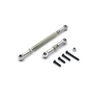 XAQRYQO RC Car Parts For MN D90 MN99S Replacement Metal Adjustable Steering Link Servo Link Rod Steering Linkage Car Accessories rc cars Upgrade Parts(Silver)