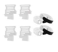 XAQRYQO RC Car Parts For Traxxas 1/6 For XRT 8S Metal Tall Battery Holder Mount Hold Down With Battery Strap rc cars Upgrade Parts Replacement Car Accessories(Silver)