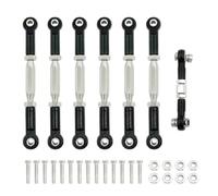XAQRYQO RC Car Parts For Traxxas For Slash 4X4 For VXL 2WD For Rustler For Stampede For Hoss 1/10 Turnbuckles Camber Link Rod Linkage Set RC Car Upgrades Parts Refit(Black)