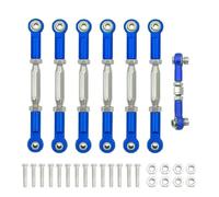 XAQRYQO RC Car Parts For Traxxas For Slash 4X4 For VXL 2WD For Rustler For Stampede For Hoss 1/10 Turnbuckles Camber Link Rod Linkage Set RC Car Upgrades Parts Refit(Blue)