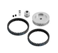 XAQRYQO RC Car Parts For TRAXXAS For TRX-4 For TRX6 1/10 For Climbing Car Belt Transmission Wave Box Belt Transmission Gear Set rc cars Parts Accessories(Silver)