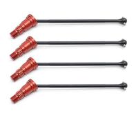 XAQRYQO RC Car Parts For Traxxas For X-Maxx 6S 8S 1/5 For Monster Truck rc cars Upgrades Parts Metal Front And Rear Drive Shaft CVD Replacement Accessories(Red,Size 1)