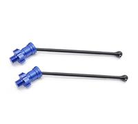 XAQRYQO RC Car Parts For Traxxas For X-Maxx 6S 8S 1/5 For Monster Truck rc cars Upgrades Parts Metal Front And Rear Drive Shaft CVD Replacement Accessories(Blue,Size 2)