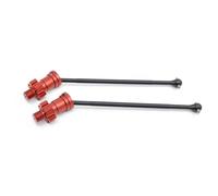 XAQRYQO RC Car Parts For Traxxas For X-Maxx 6S 8S 1/5 For Monster Truck rc cars Upgrades Parts Metal Front And Rear Drive Shaft CVD Replacement Accessories(Red,Size 2)
